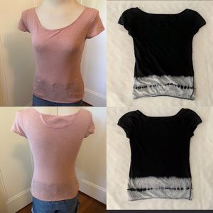 Bundle of Free People Short-Sleeve Knit Shirts